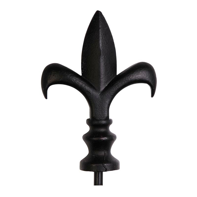 Black Fleur-de-Lis Garden Flag Stand