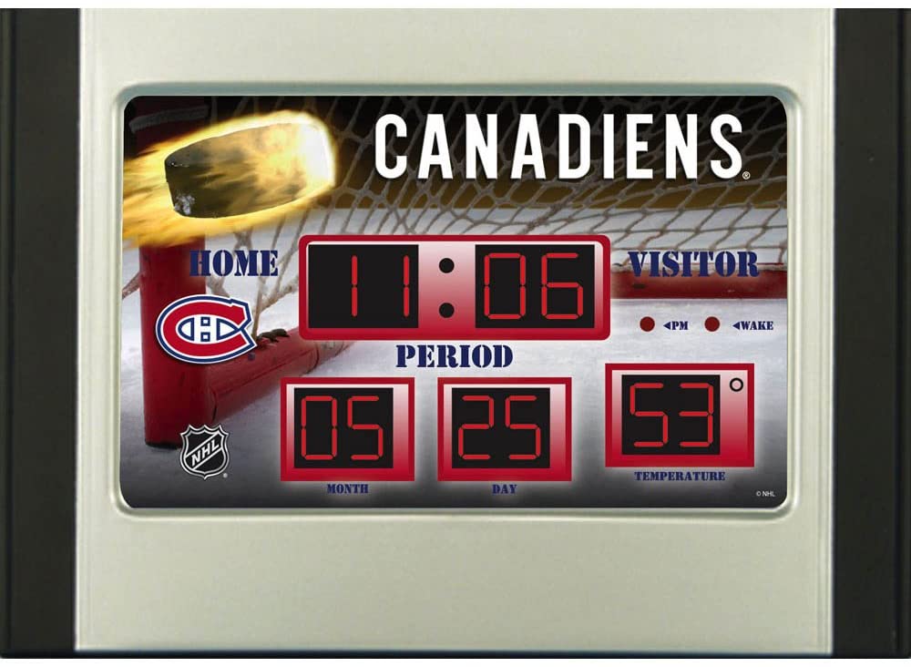 Montreal Canadiens Scoreboard Desk Clock