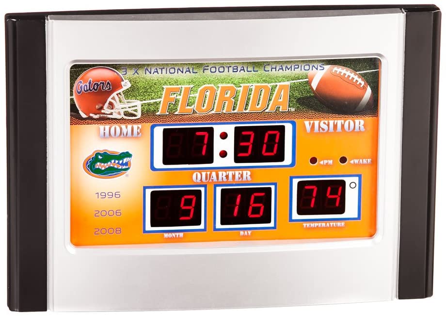 Florida Gators Scoreboard Desk Clock