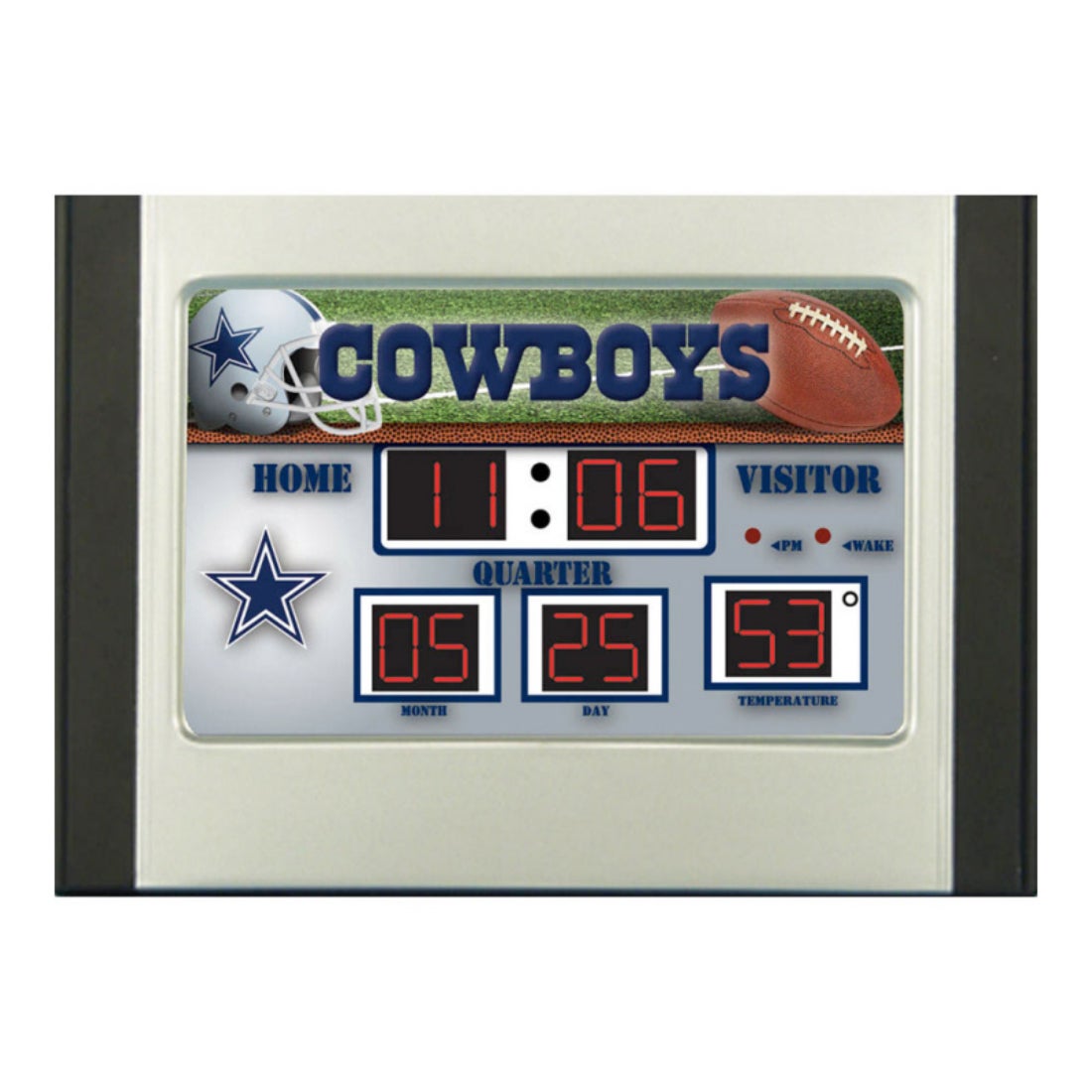 Dallas Cowboys Scoreboard Desk Clock