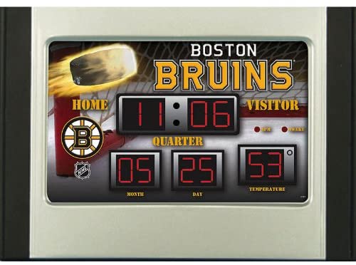 Boston Bruins Scoreboard Desk Clock