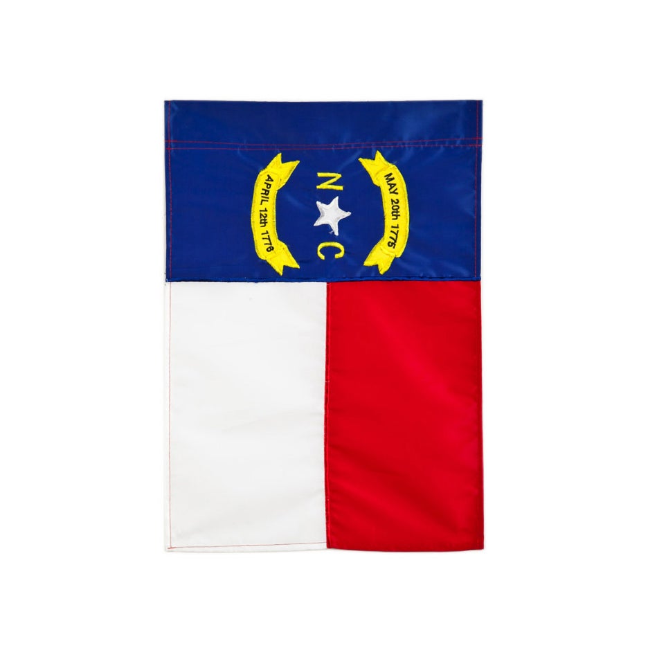 North Carolina State Pride Appliqué Garden Flag