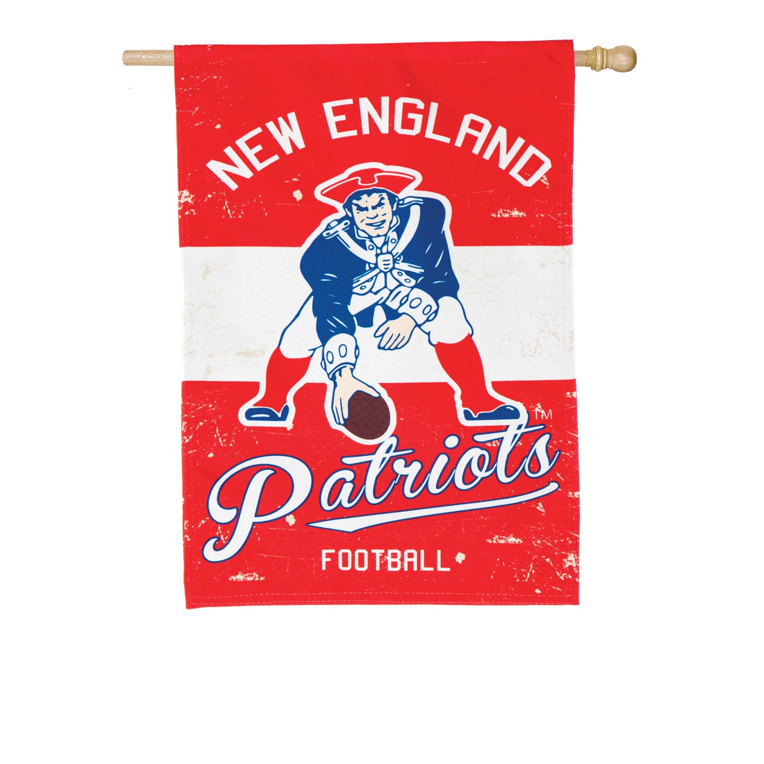 England Patriots Vintage Linen Flag LA New England Patriots