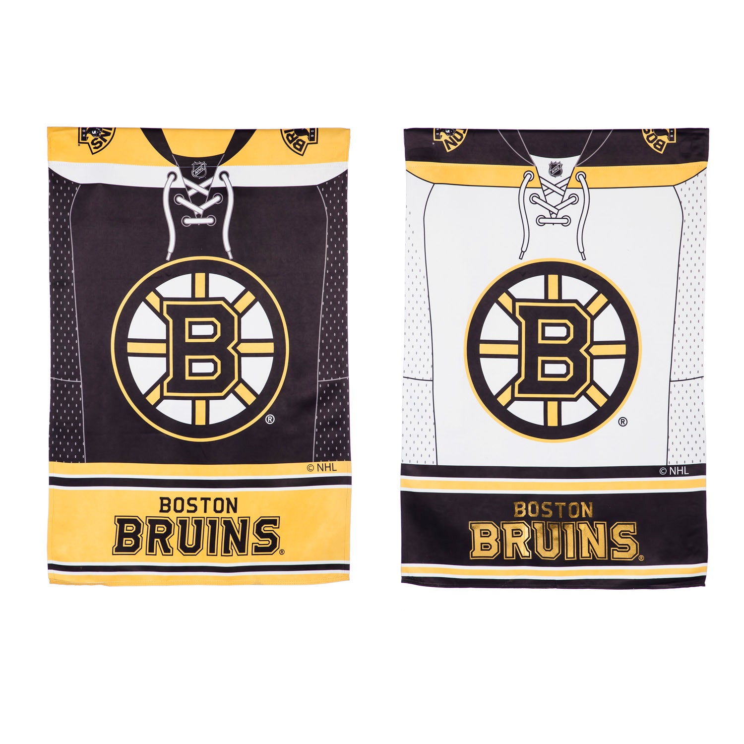 Team Sports America Boston Bruins Double Sided Jersey Suede House Flag, 29 x 43 inches