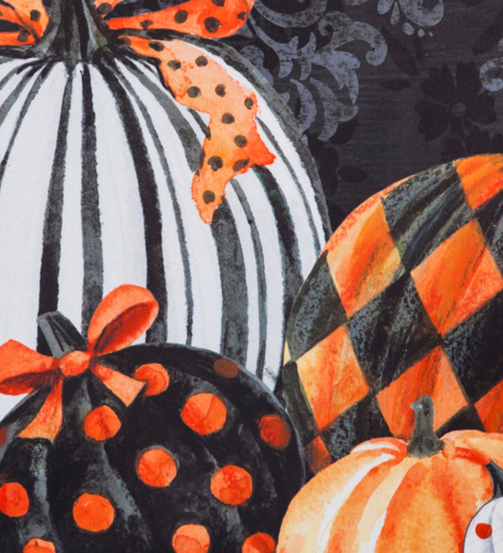 Elegant Pattern Pumpkins Suede House Flag