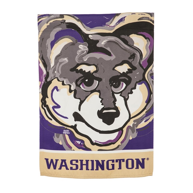 University of Washington Suede House Flag Justin Patten