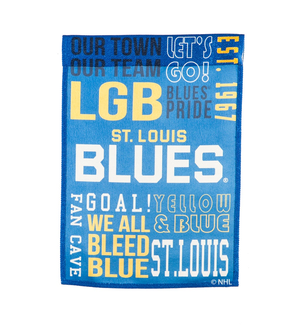 Fan Rules Garden Flag, St Louis Blues