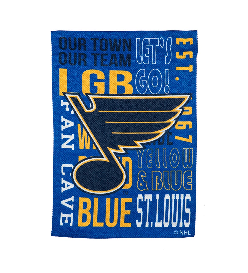 Fan Rules Garden Flag, St Louis Blues