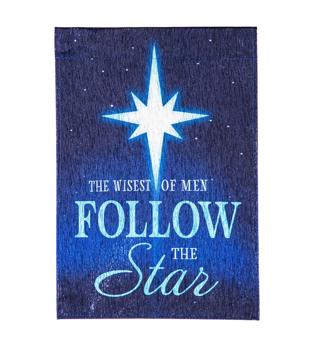 Follow the Star Garden Glisten Flag