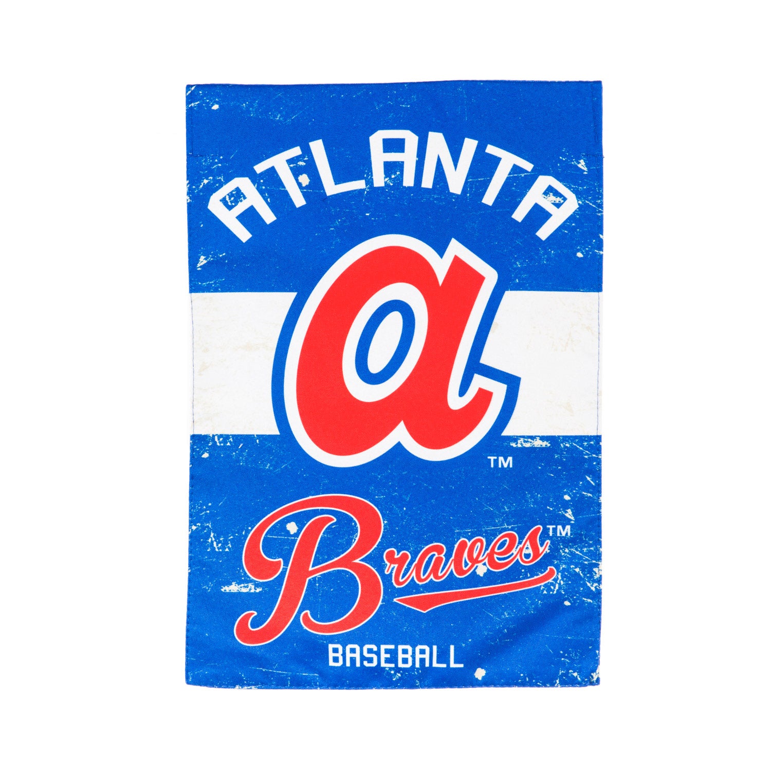 Atlanta Braves Vintage Linen Garden Flag