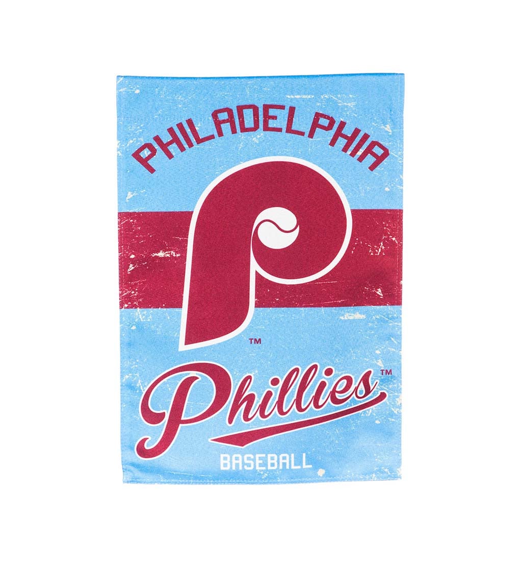 Philadelphia Phillies Vintage Linen Garden Flag