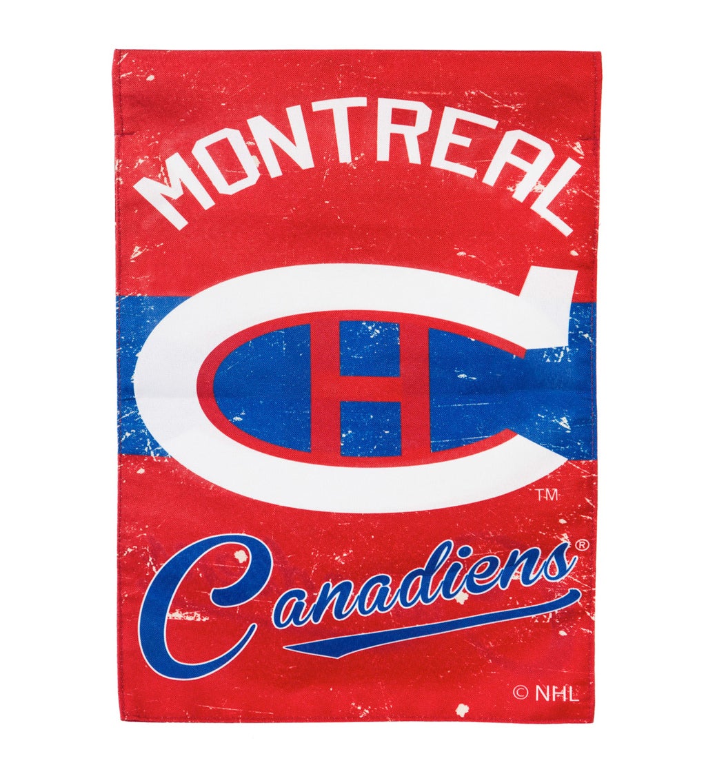 Montreal Canadiens, Vintage Linen Garden Flag