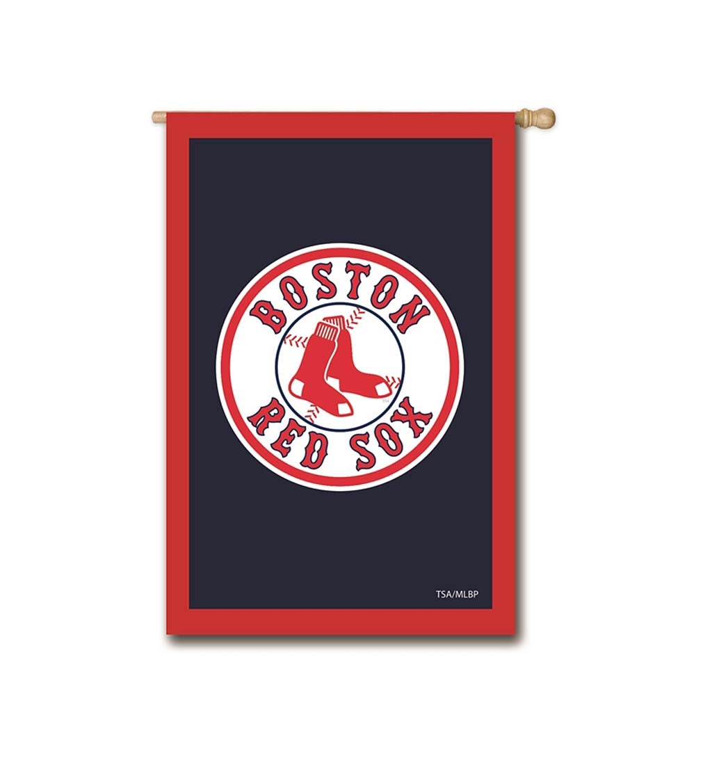 Boston Red Sox Appliqué House Flag