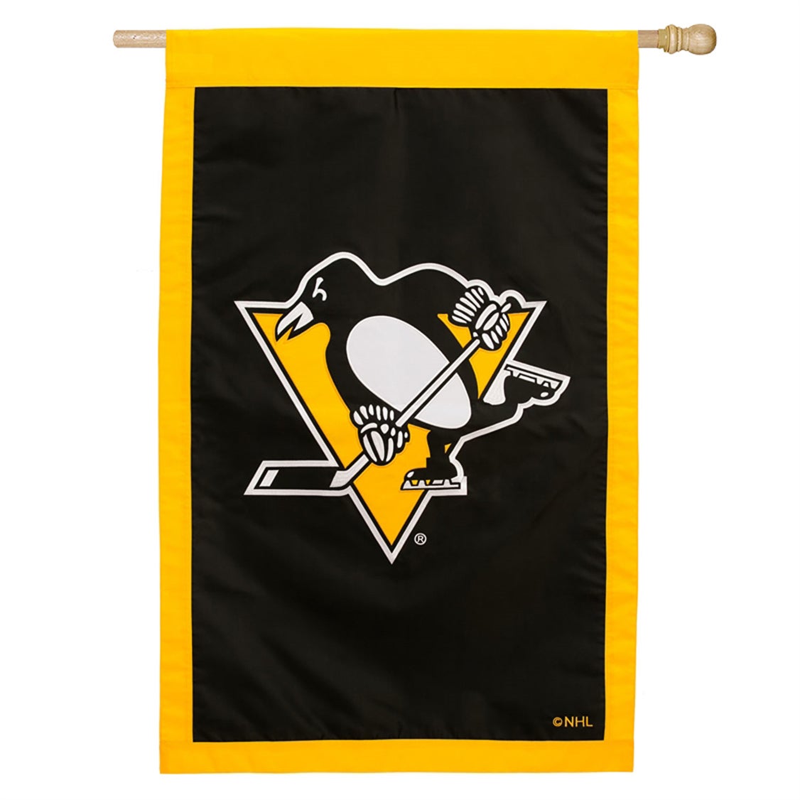 Pittsburgh Penguins Applique House Flag