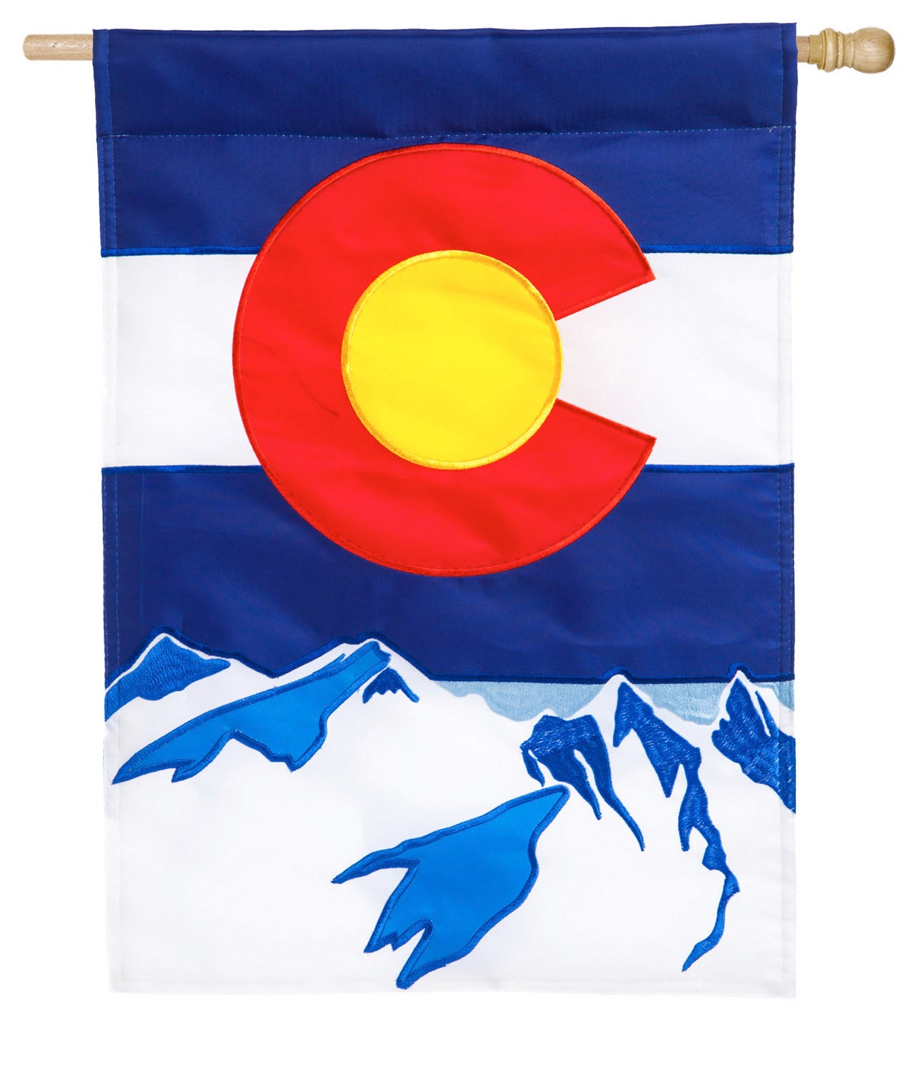Colorado Appliqué House Flag