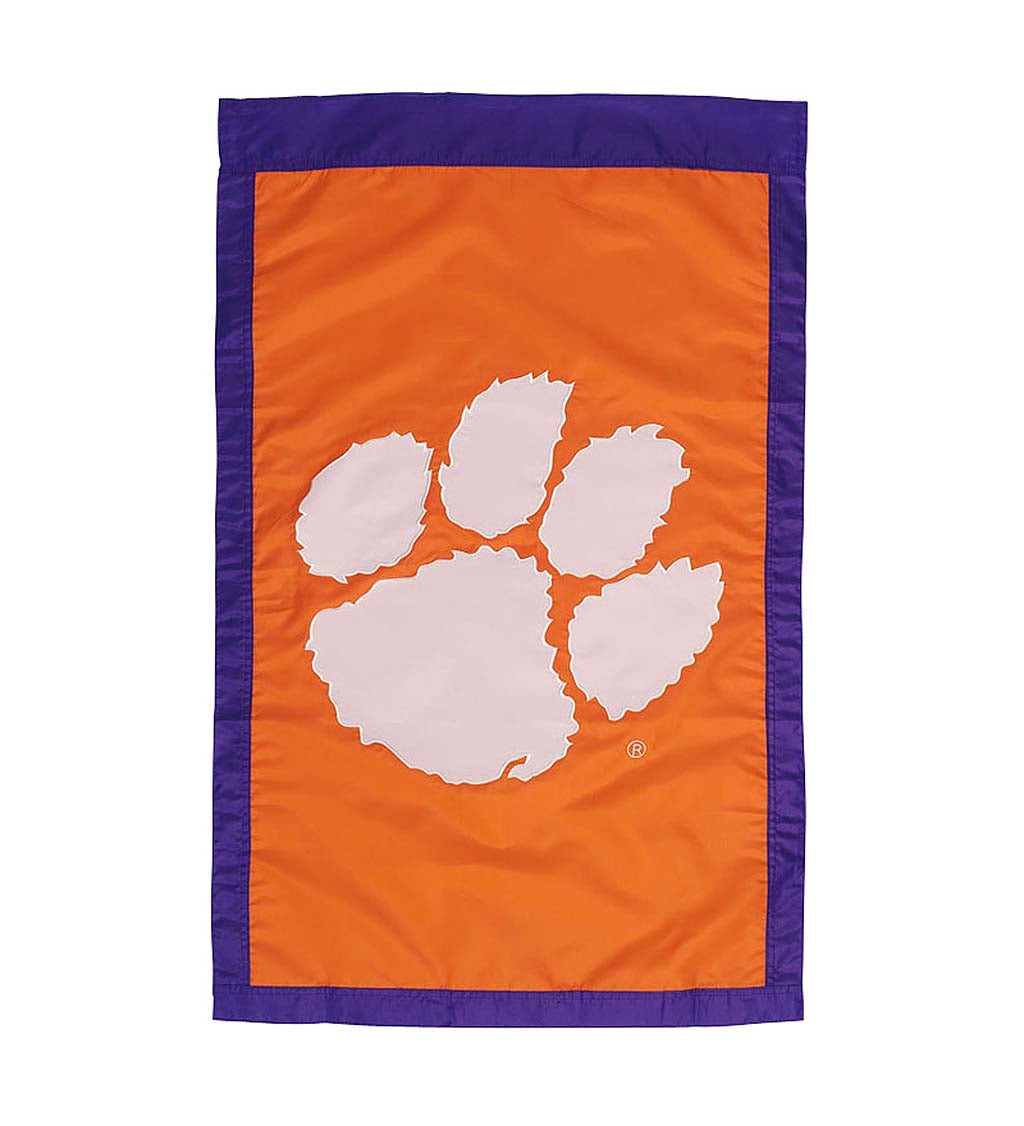 Clemson University Tigers Applique House Flag