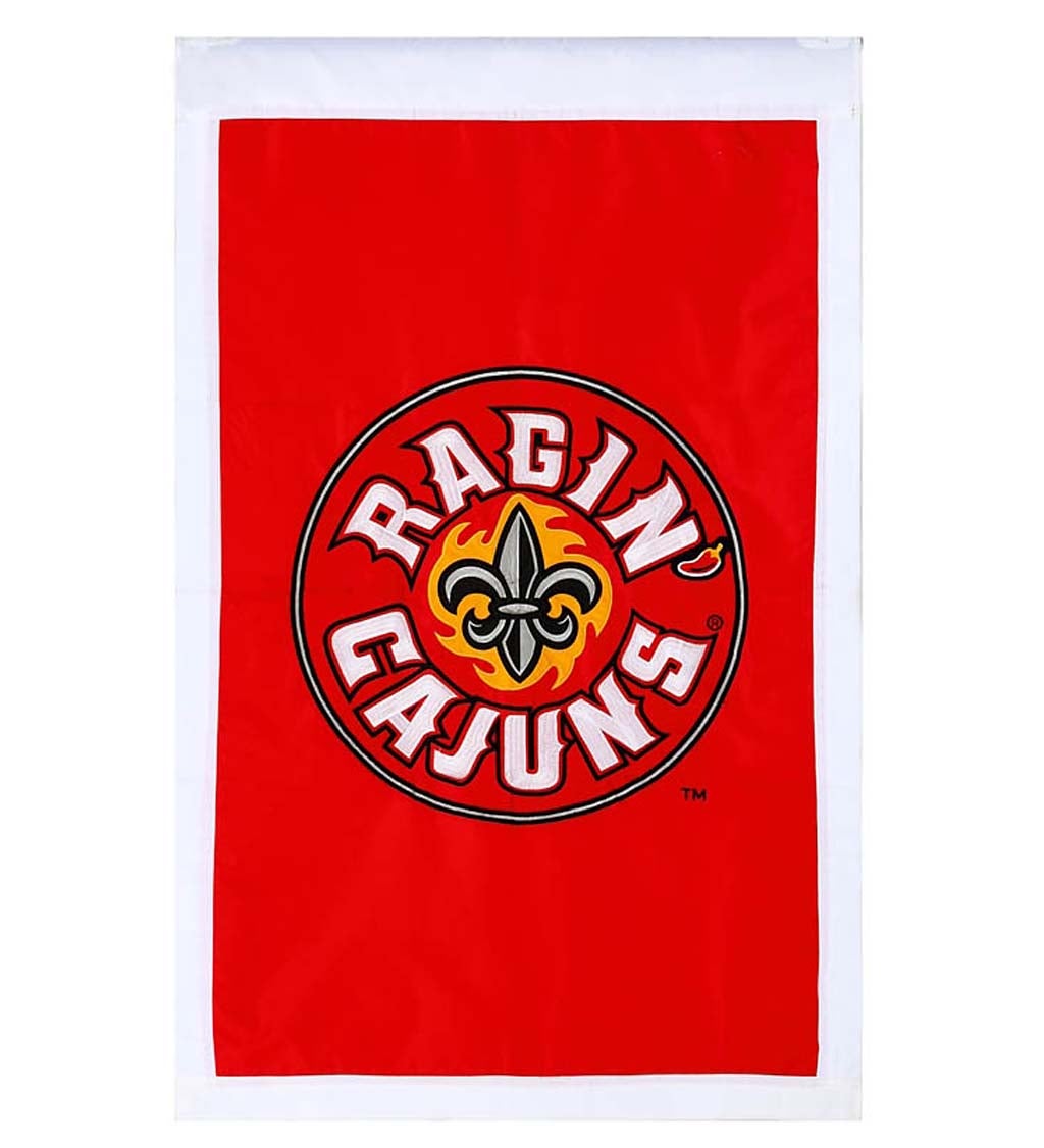 Ragin' Cajuns Applique House Flag