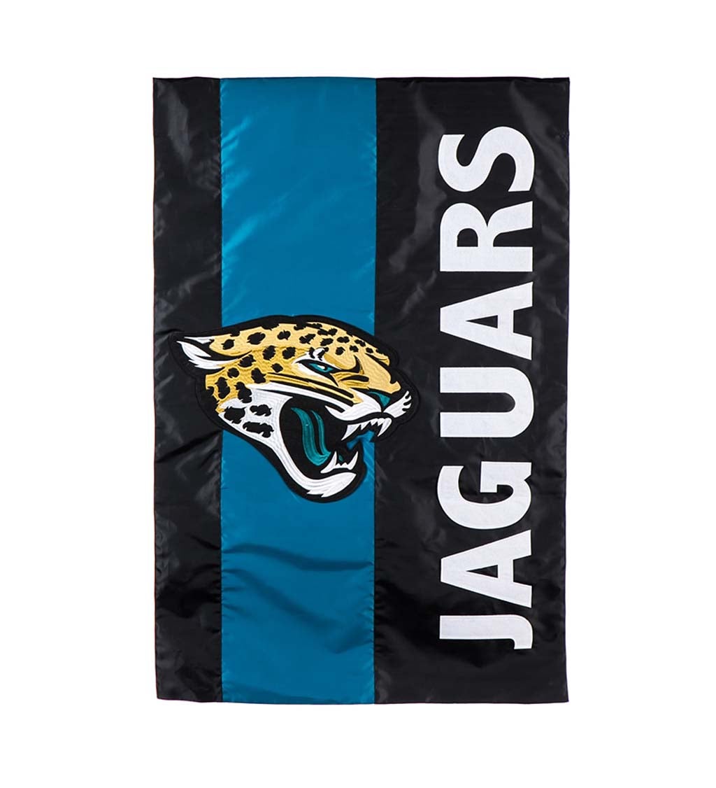 Jacksonville Jaguars Mixed-Material Embellished Applique House Flag
