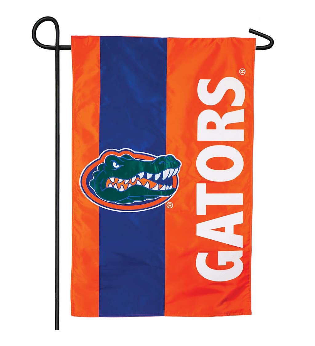 University of Florida Mixed-Material Embellished Appliqué Garden Flag