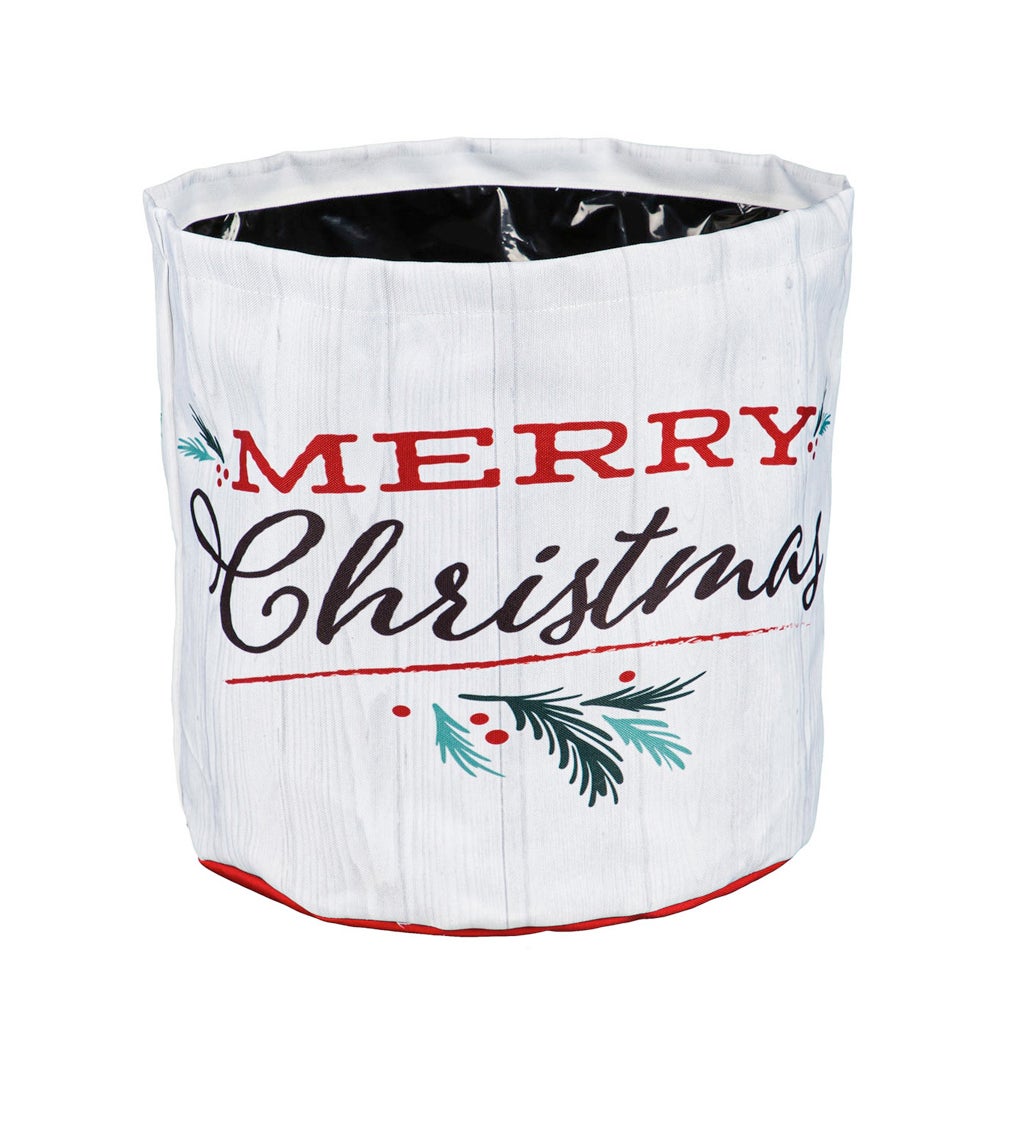 Holiday Traditions Round Fabric Planters, Set of 3