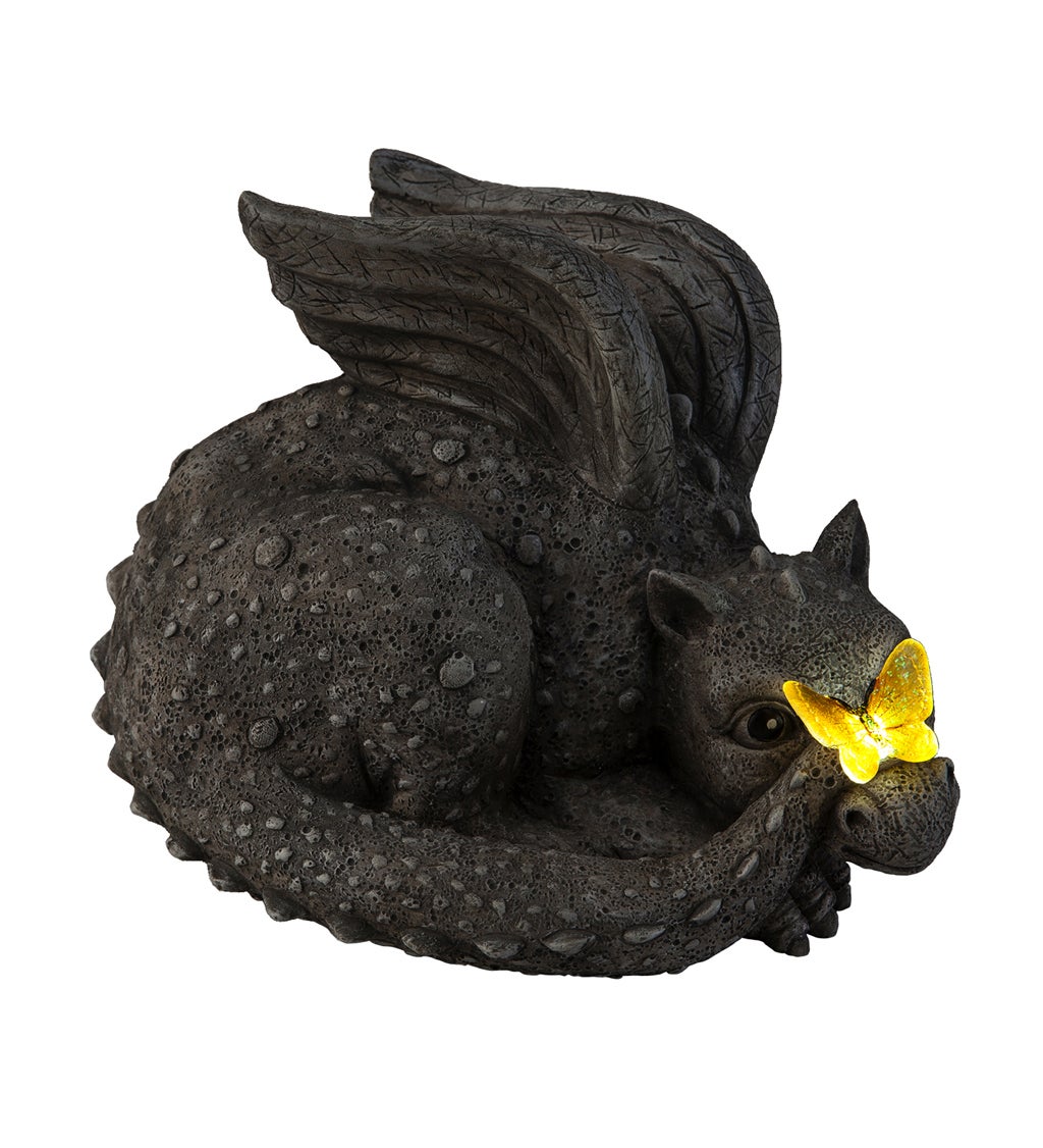 8" Solar Dragon Baby with Butterfly