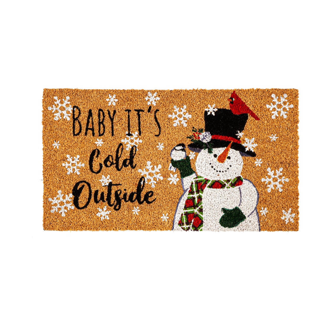 Baby It's Cold Outside Snowman Coir Mat
