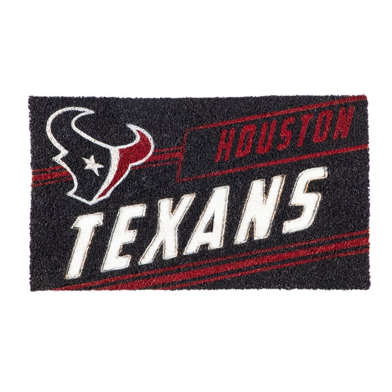 Houston Texans, Coir Punch Mat , 16" x 28"