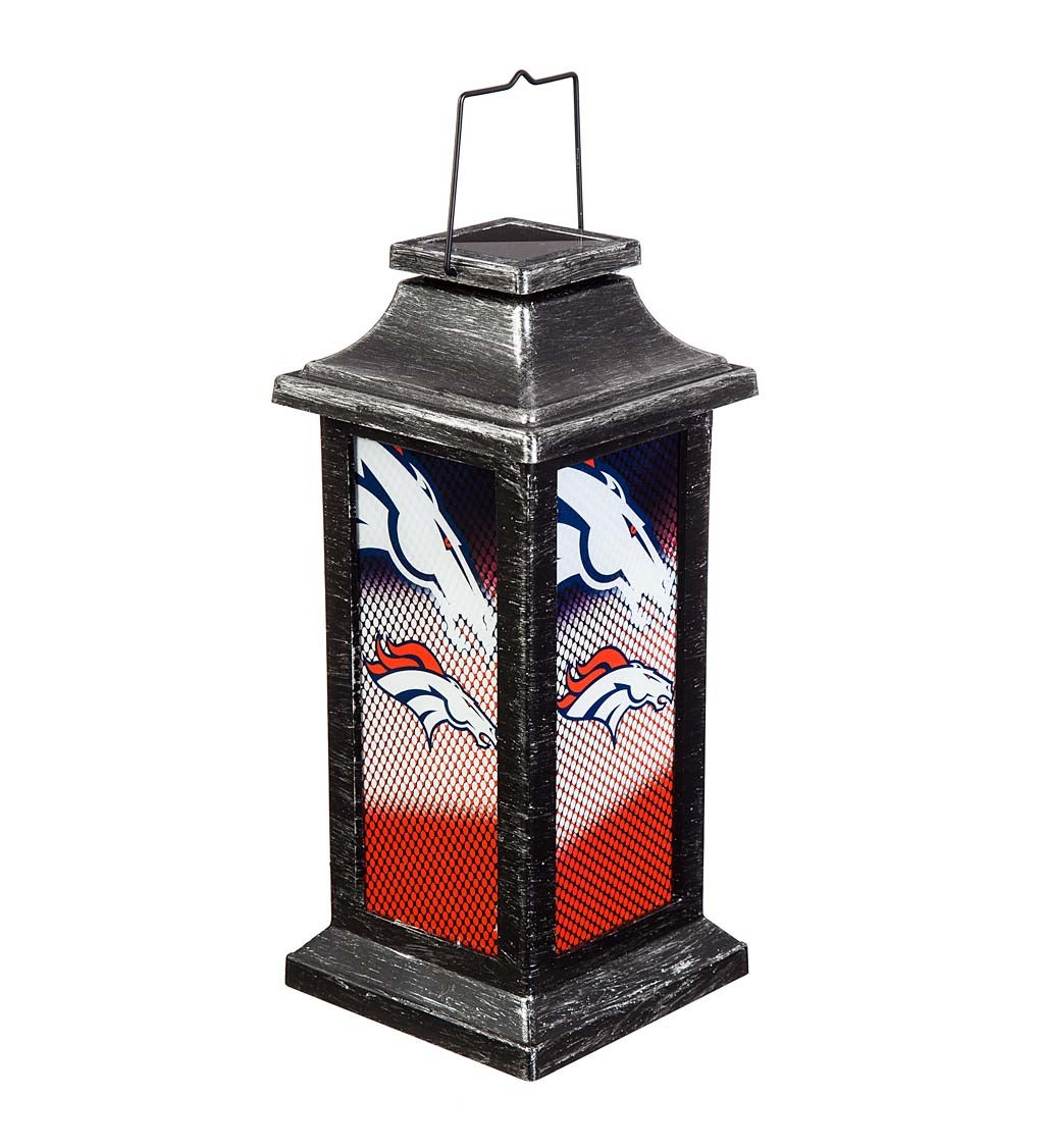 Denver Broncos Solar Garden Lantern