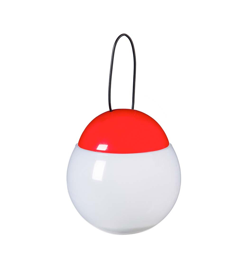 Jitterbug Red and White LED Rechargeable Outdoor Lantern