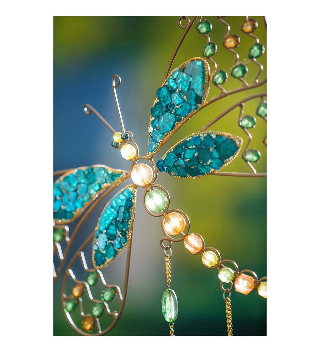 Dragonfly Design Beaded Wind Chime