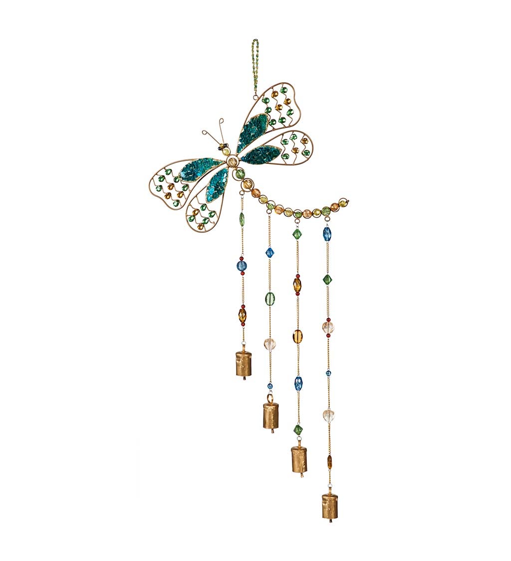 Dragonfly Design Beaded Wind Chime