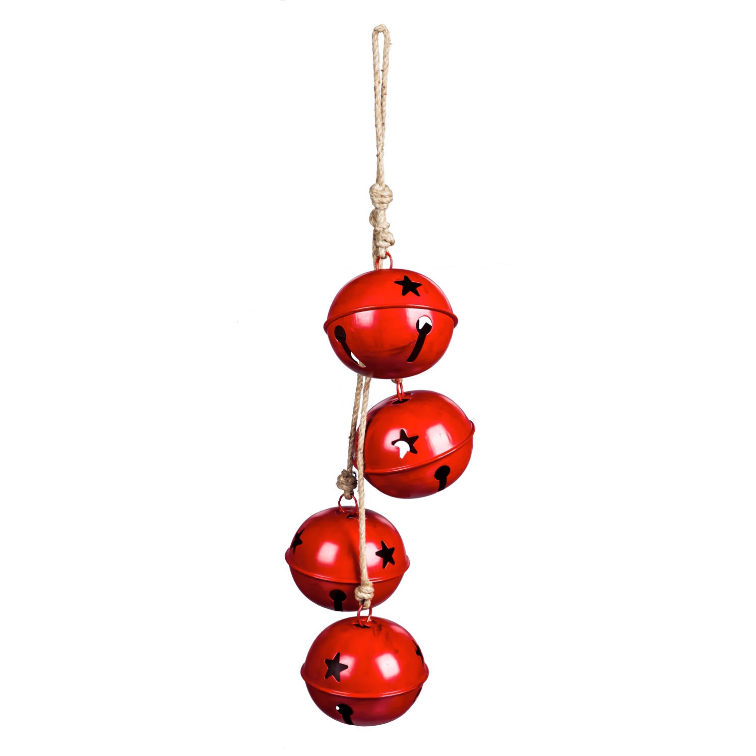 Oversized Red Jingle Believe Bell Chime
