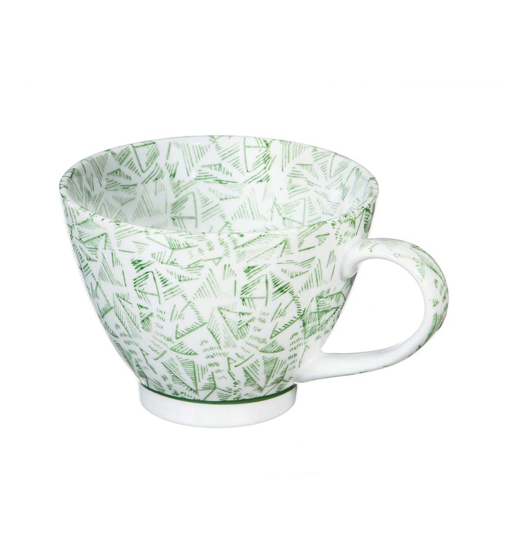 Green Jasmine 15-oz Ceramic Coffee Cup