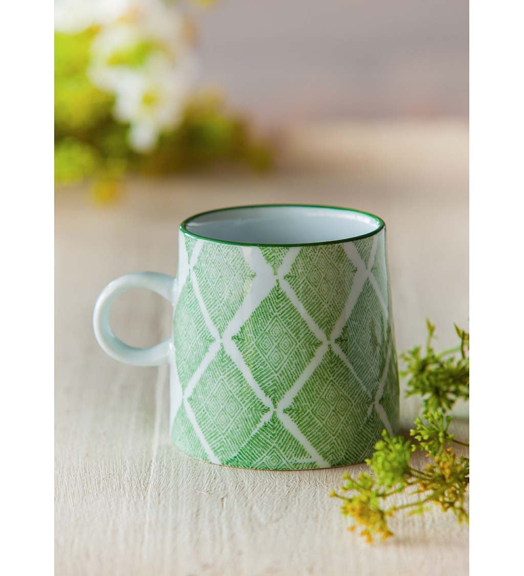 Green Capri 10-oz Ceramic Coffee Cup