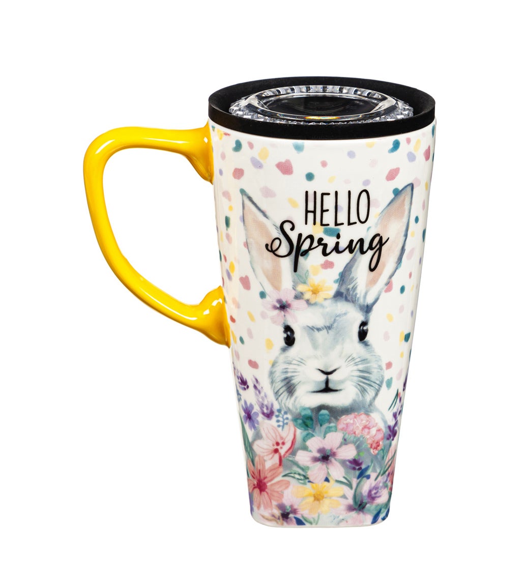 Ceramic FLOMO 360 Travel Cup, 17 oz., Hello Spring