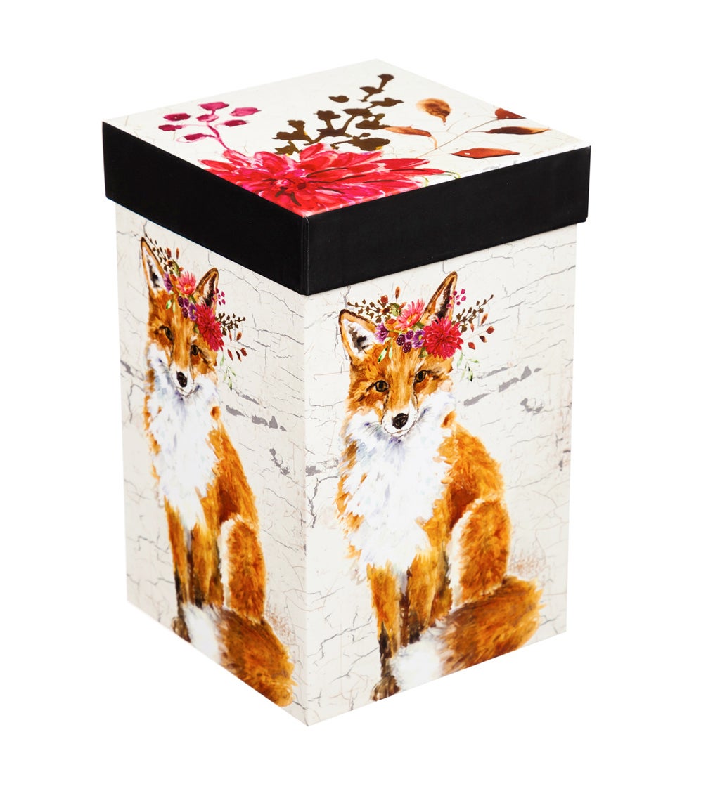 17 oz Fox with Head-dress Ceramic Travel Cup with box