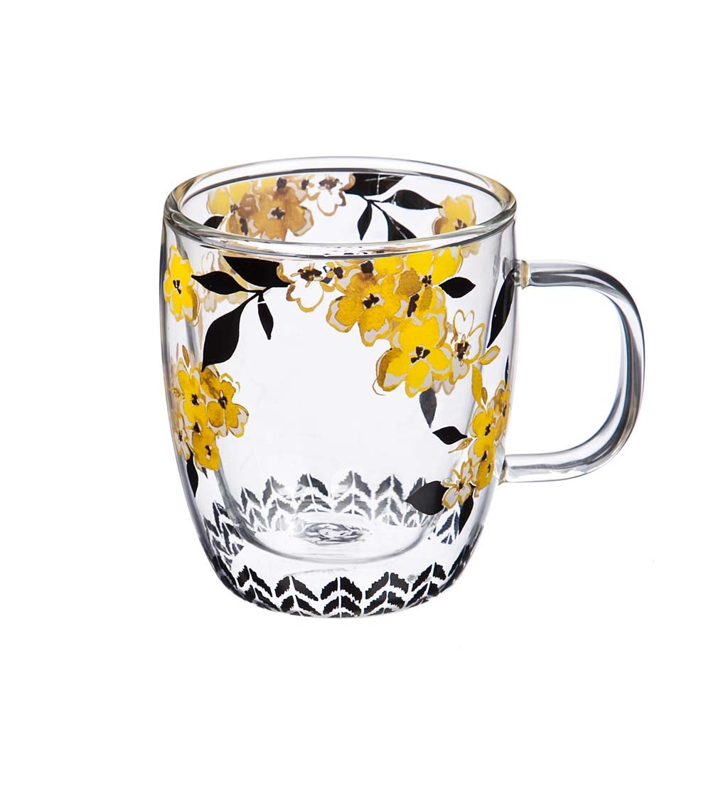Sweet and Simple Tea Glass Café Cup with Infuser