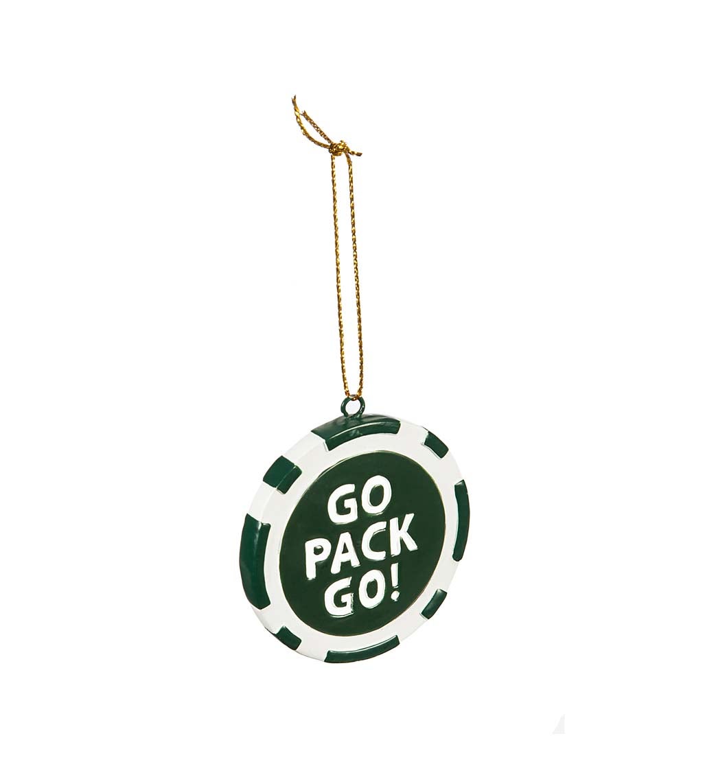 Green Bay Packers Game Chip Ornament