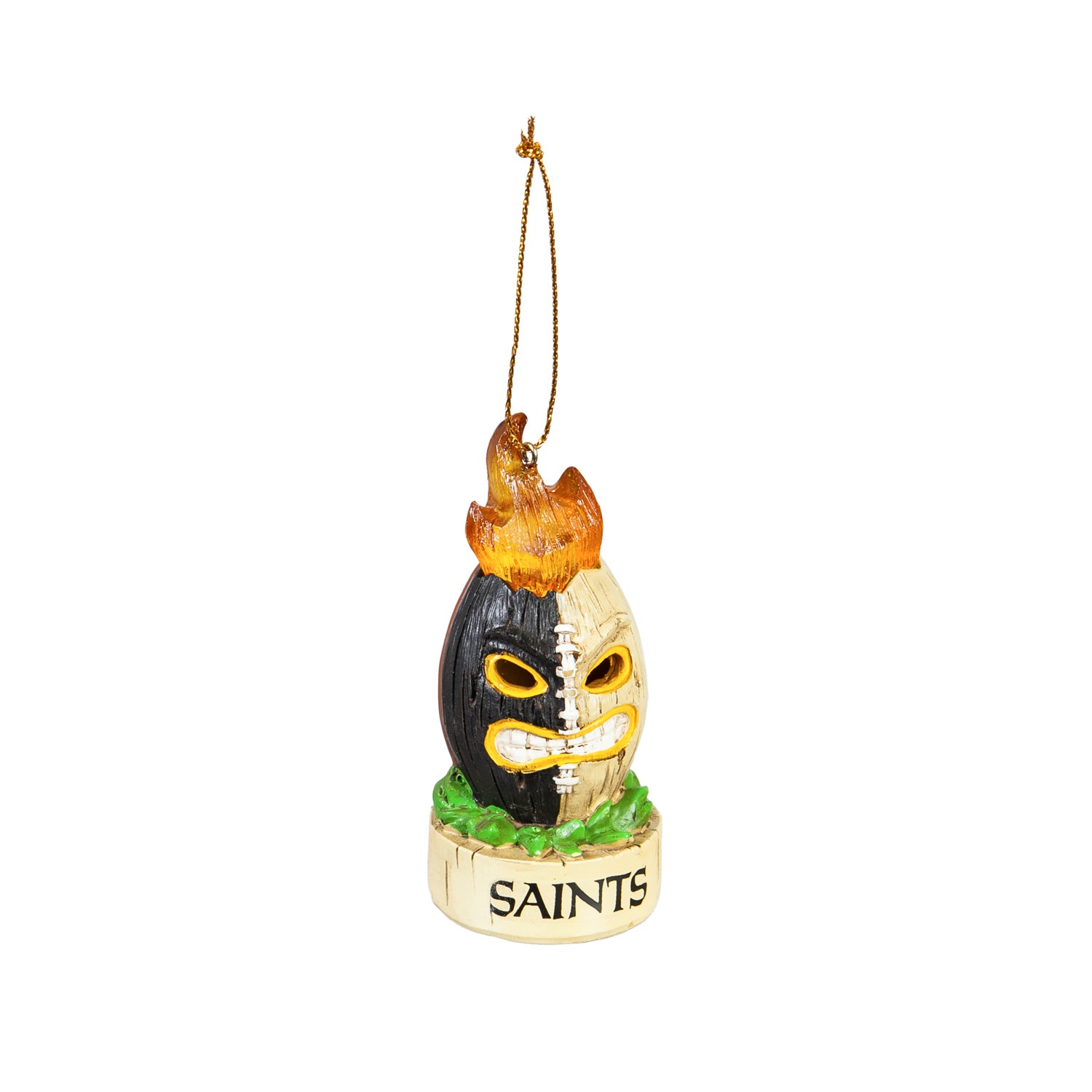 New Orleans Saints Lit Team Ball Ornament