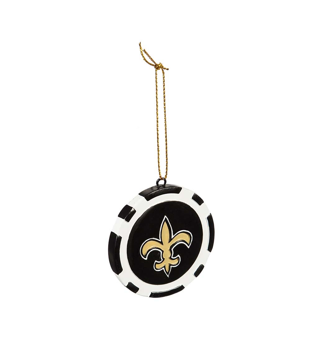 New Orleans Saints Game Chip Ornament