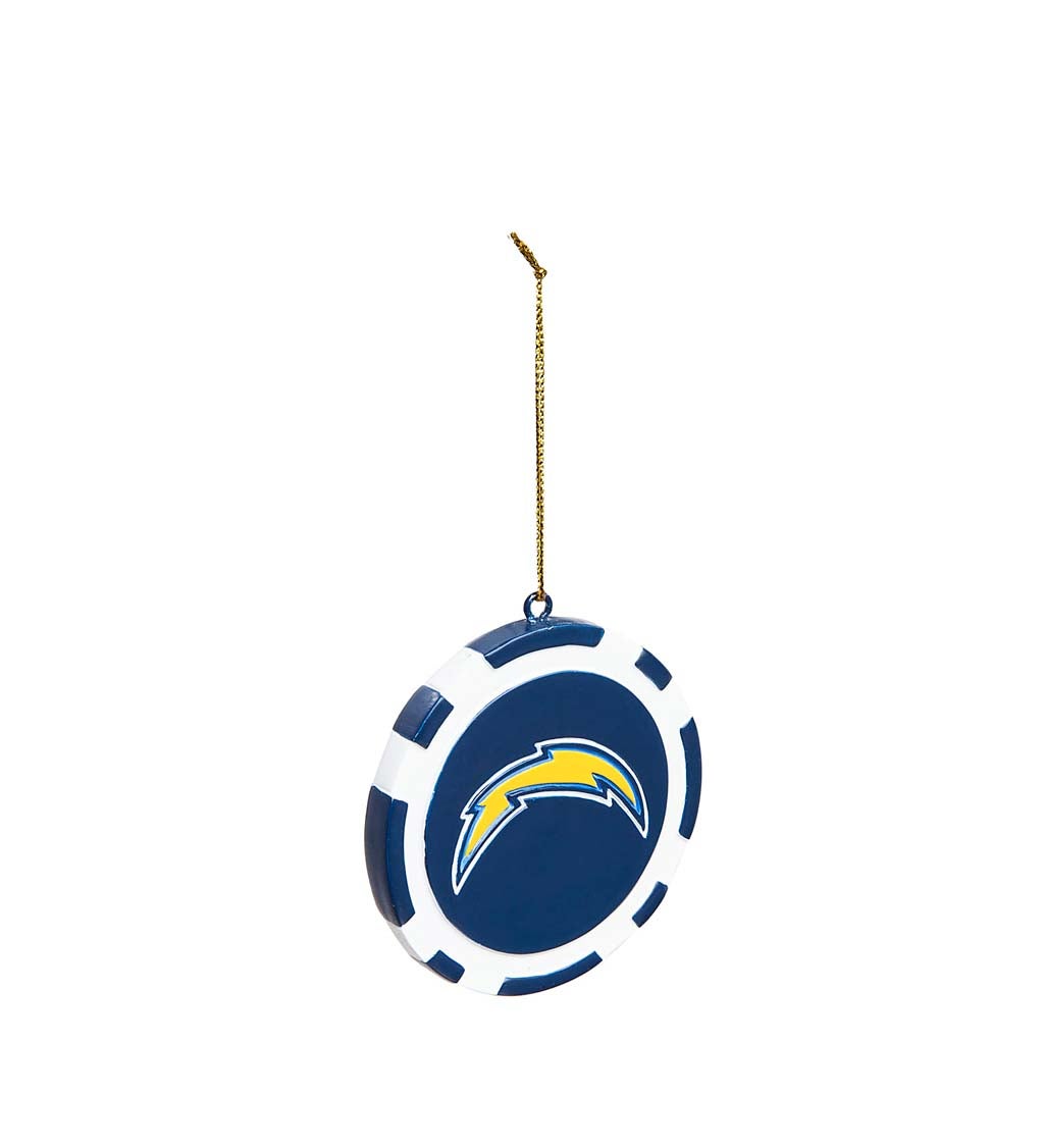 Los Angeles Chargers Game Chip Ornament