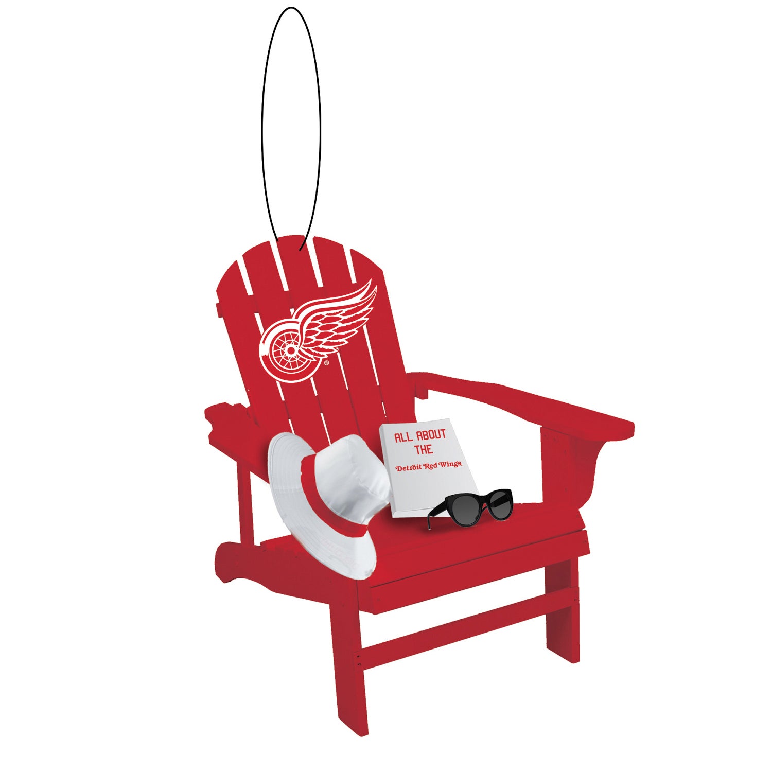 Detroit Red Wings Adirondack Chair Ornament
