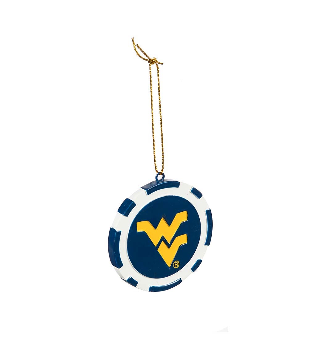 West Virginia University Game Chip Ornament
