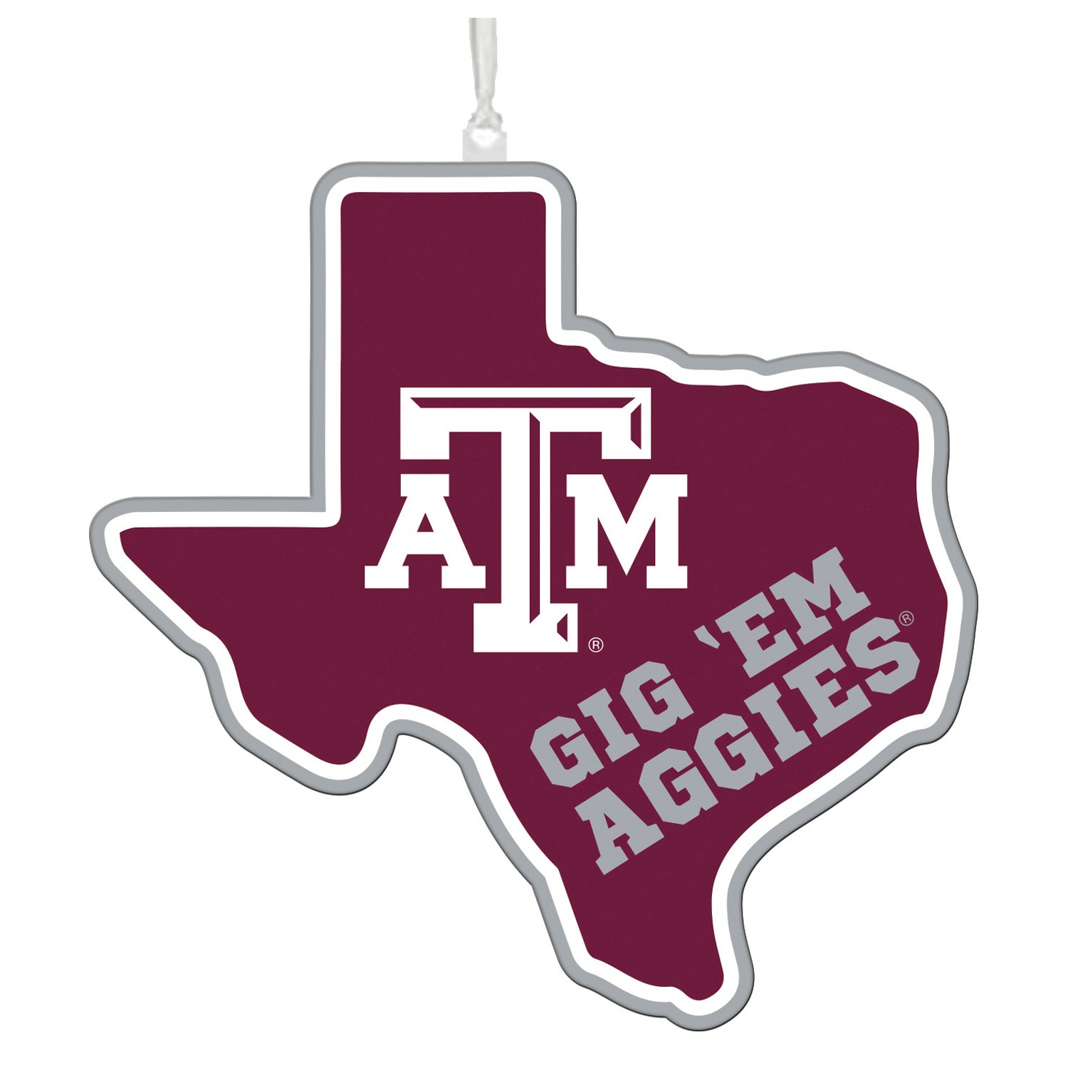 Texas A&M State Ornament