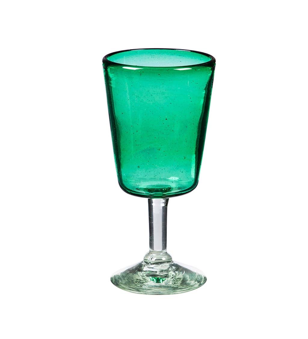 Marcel Emerald 12 OZ Recycled Glass Wine Glass