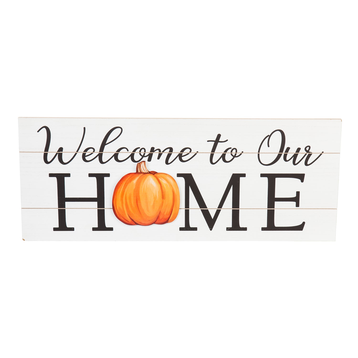 Interchangeable Wood Sign, "Welcome To Our Home"