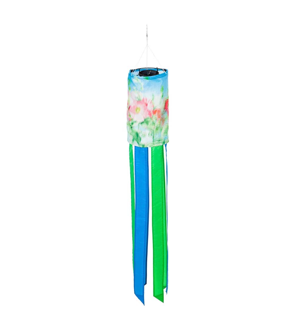 Cheerful Floral Solar Motion Windsock
