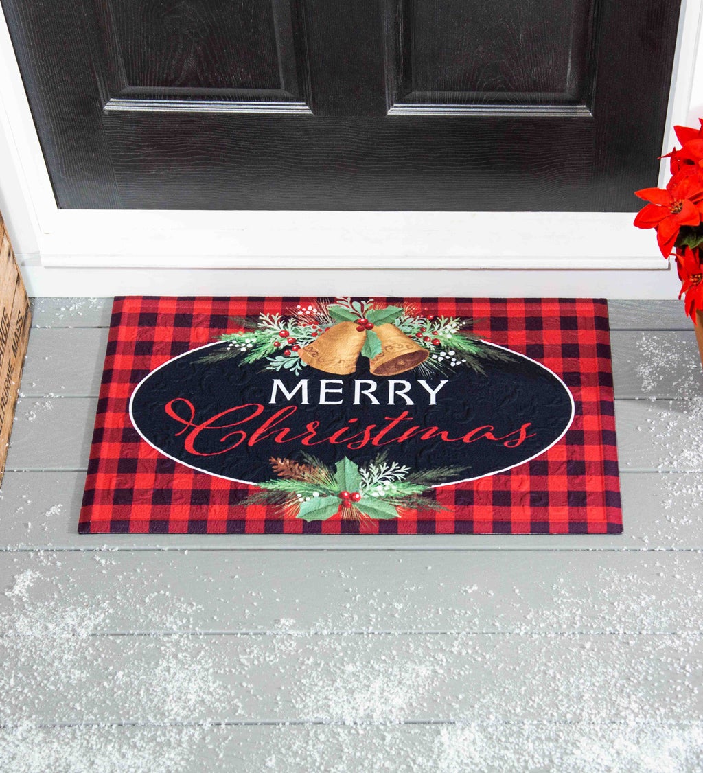 Christmas Joy Embossed Floor Mat