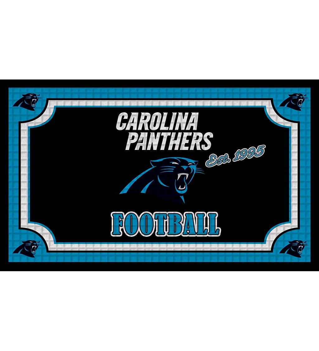 Carolina Panthers Embossed Floor Mat , 30" x 18"