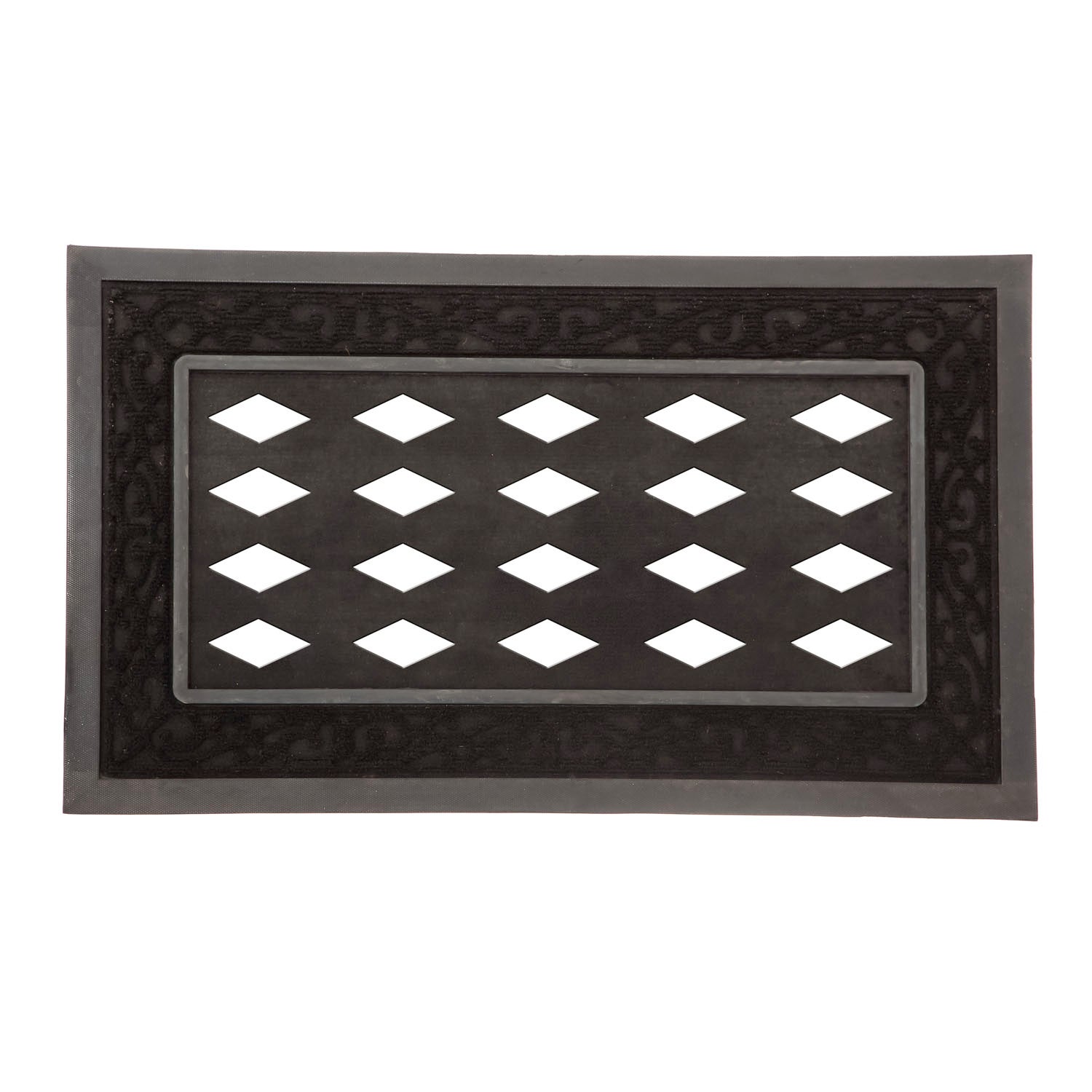 Black Scroll Sassafras Switch Mat Tray, 30" x 18"